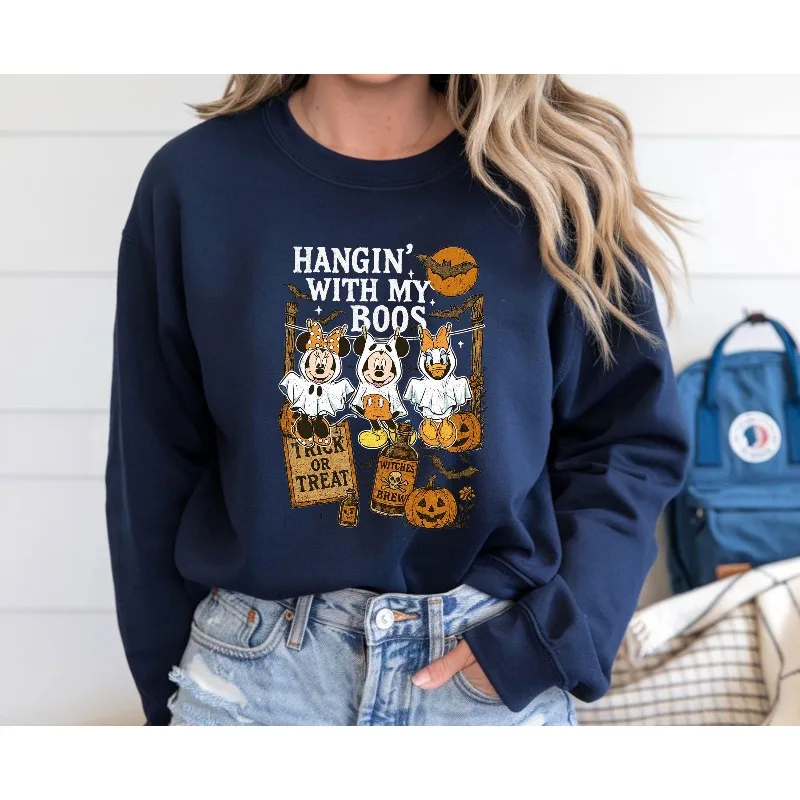 Disney Mickey et Minnie hauts femmes automne et hiver nouveaux articles hommes et femmes décontracté mode Streetwear