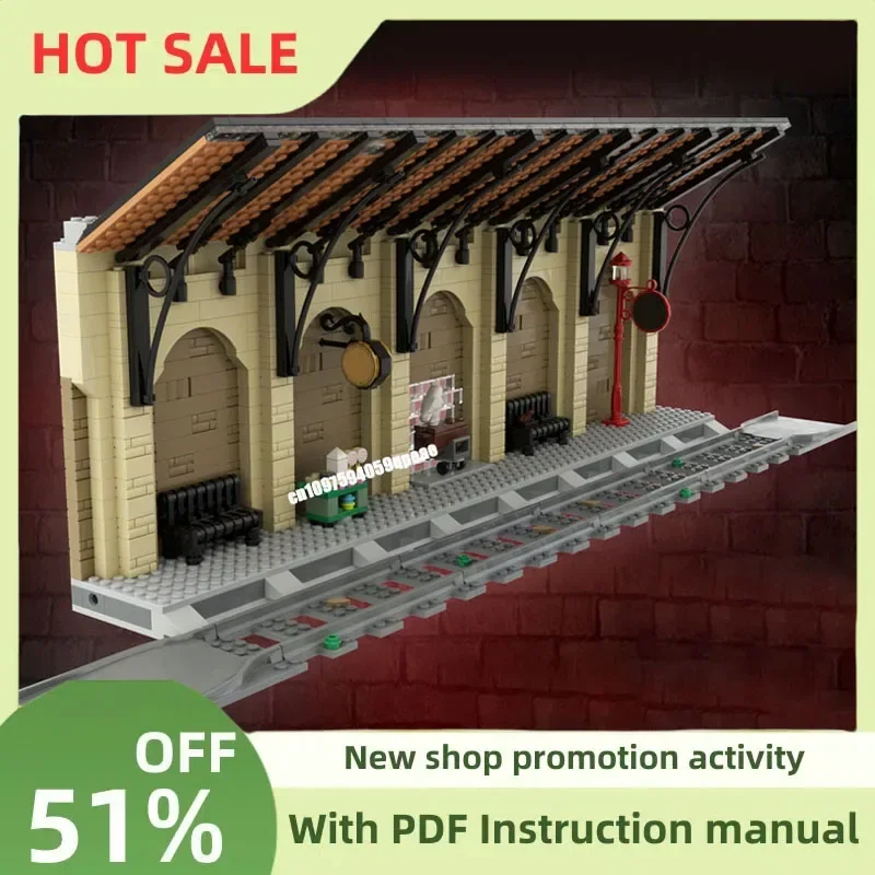 

Новинка, 1979 шт., знаменитый волшебный фильм Moc-76423, модель поезд King Cross, головоломка на заказ, креативные идеи «сделай сам», детские игрушки, подарки на день рождения