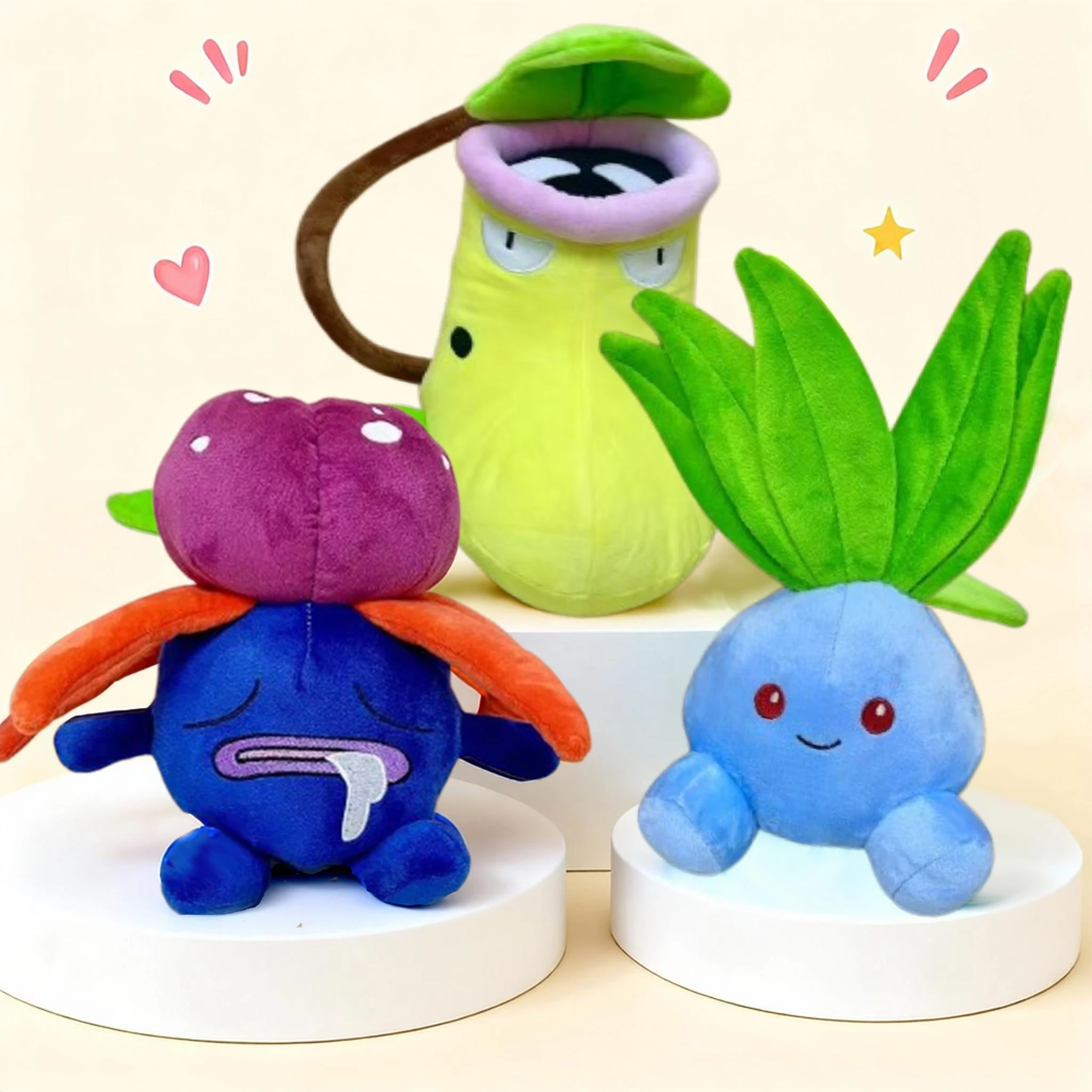 25–30 cm Victreebel Oddish Gloom großes Pokemon-Plüschtier, Anime-Puppenkissen, Cartoon-Riesen-Pokémon-Plüschtier, gefülltes Geschenk für Kinder und Jungen