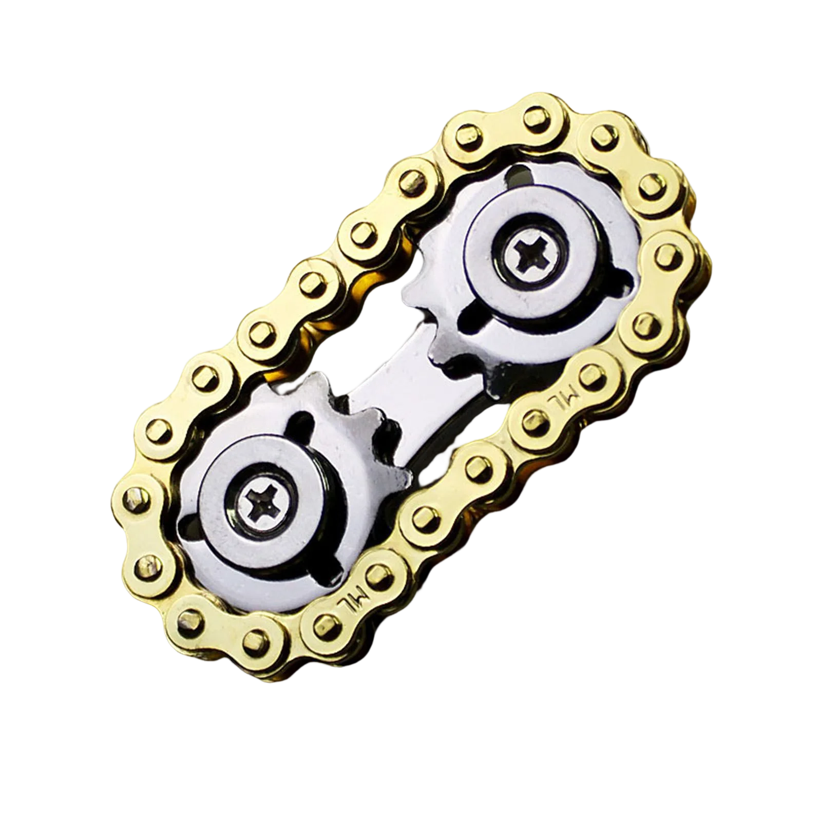 Bike Chain Gear Fidget Spinner Stainless Steel Fidgets Spinner Anxiety Relieve Toy Pack Pocket Size