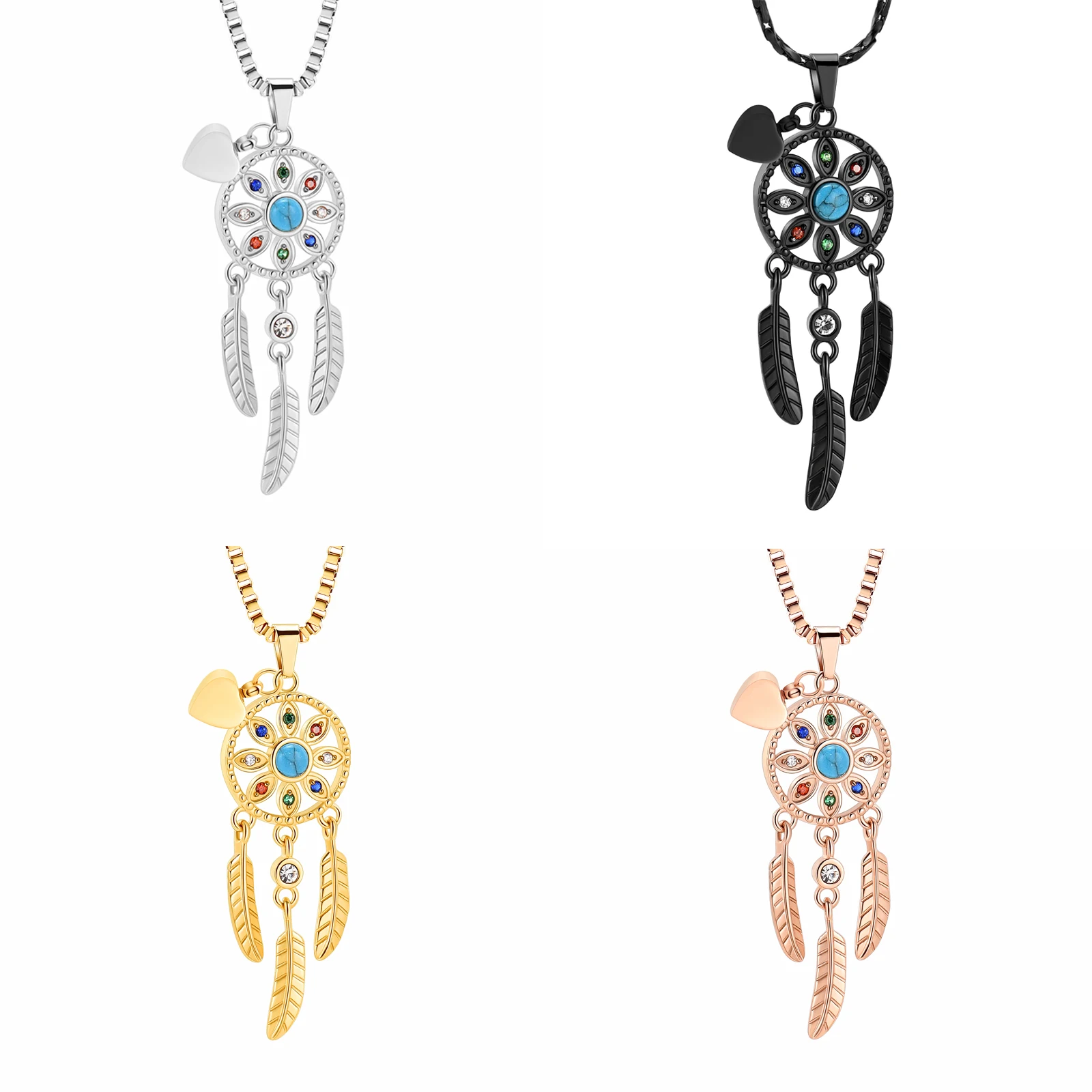 Dream Catcher Crystal Cremation Urn Jewelry Necklace cremation Jewelry for Ashes Gift for Women Men Pet Keepsake Pendant