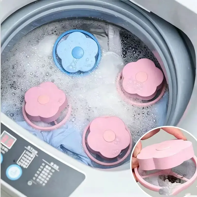 Laundry Ball Washing Machine Filter Bag Washing Machine Hair Remover Protective Washing Bag Floating Hair Filter Hair Collector