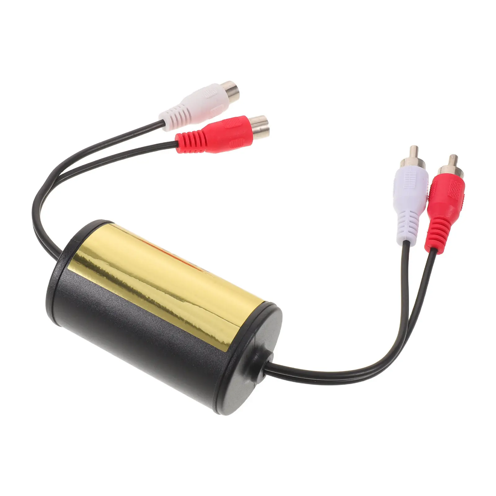 Car Audio Filter Noise Suppressor Ground Loop Isolator Engine Noise Reducer Amplifier Static Stereo Sound Cleaner