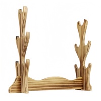 Wood Japanese Katana Shelf Samurai Sword Storage Cosplay Katana Display Stand Kids Toy Knife Shelf Decoration Display Stand