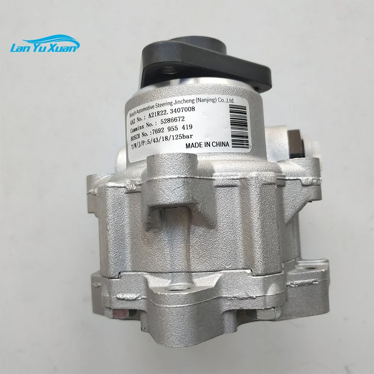 Machinery Engine Parts Power Steering Pump Foton Truck ISF2.8  Engine Hydraulic Pump 5286672