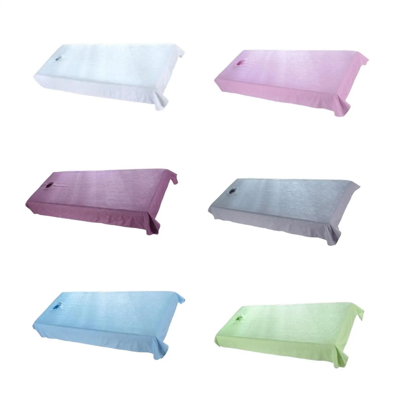 

Beauty Salon Bed Sheet with Hole, Reusable Massage Bed Tablecloth Salon Bed Cover for Hotel Home Salon Table Accessories