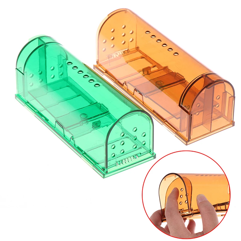Trappola per topi autobloccante intelligente sicuro sicuro trasparente per uso domestico Mouse Catcher gabbia di controllo topi riutilizzabili roditore Catcher trappole per topi