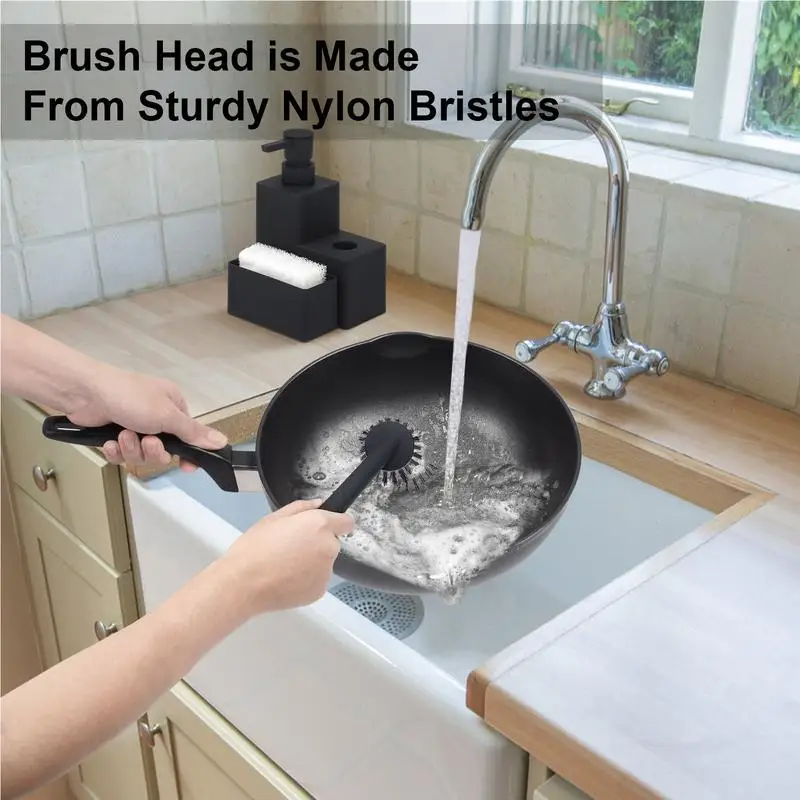 

Dish Soap Dispenser With Sponge Holder Liquid Hand Soap Dispenser With Sponge Holder Multi-Functional Organizer For Household