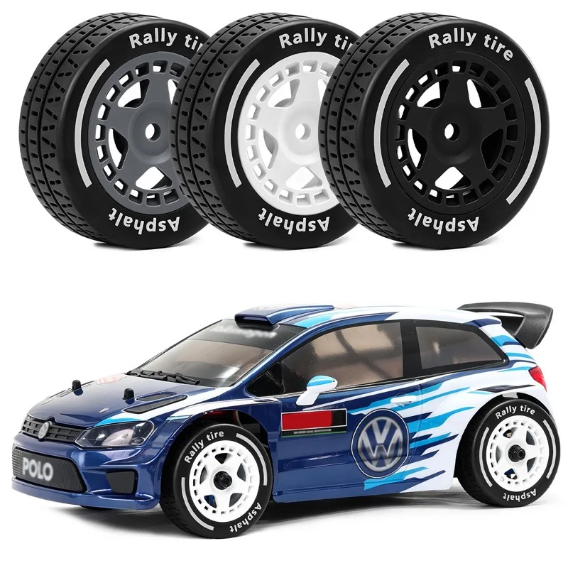 4pcs 60mmTires Flat Track Rally MJX Tires for RC Car Model 1/14 MJX 14301 14302 14303 14304