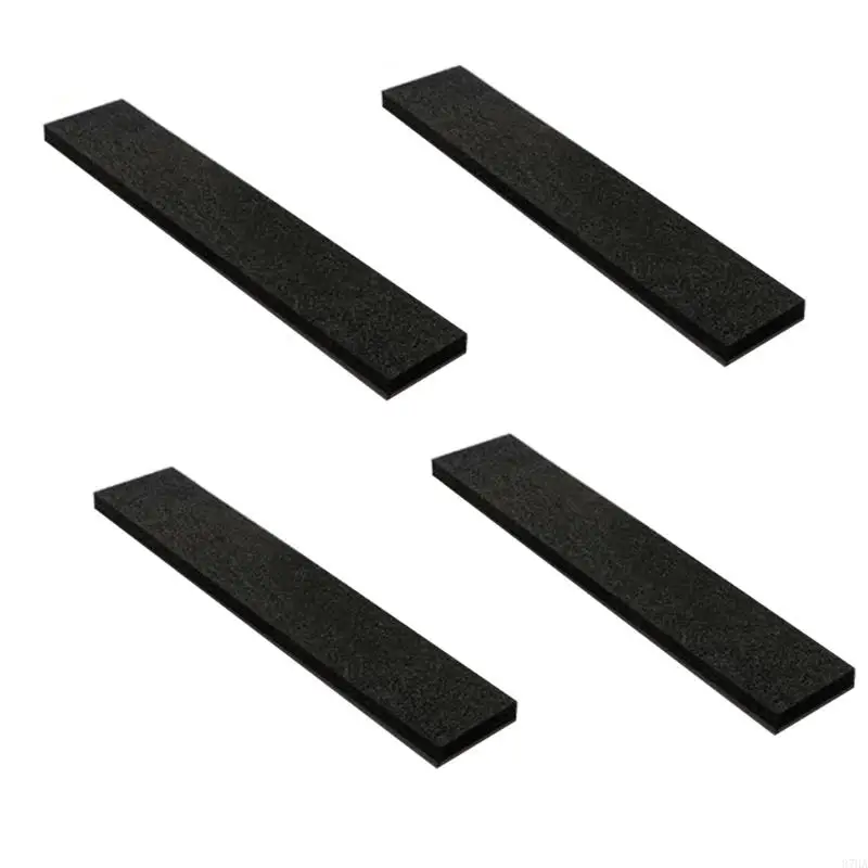 Paper Cutter Replacement Cushion Insert Set, Adhesive Backed Black Base Plates, Sized to Length, 4 Piece for Photo Tasks, 87HA