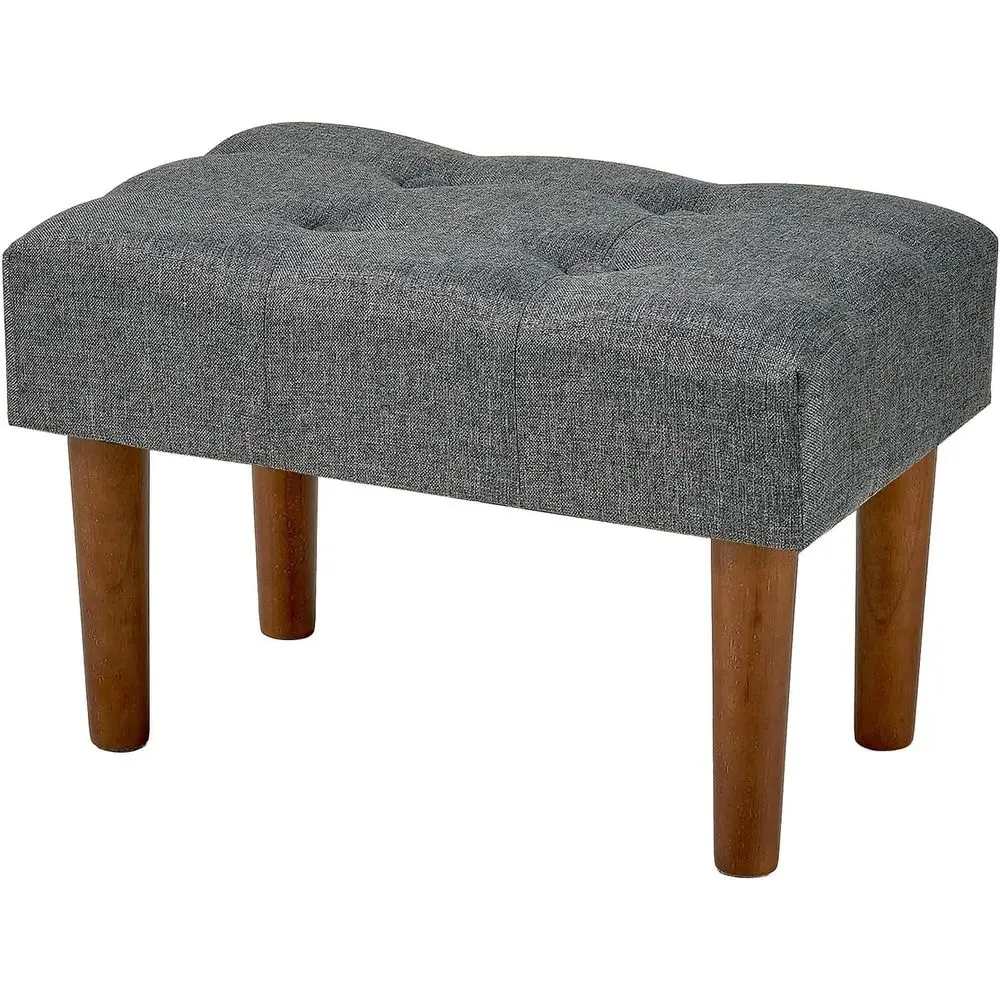 

Small oot Rest Under Desk Ottoman, Linen oot Stool with Legs, Recootrest Leg Rest or Soa, Relieve Str, Better Posture, Ottoman R