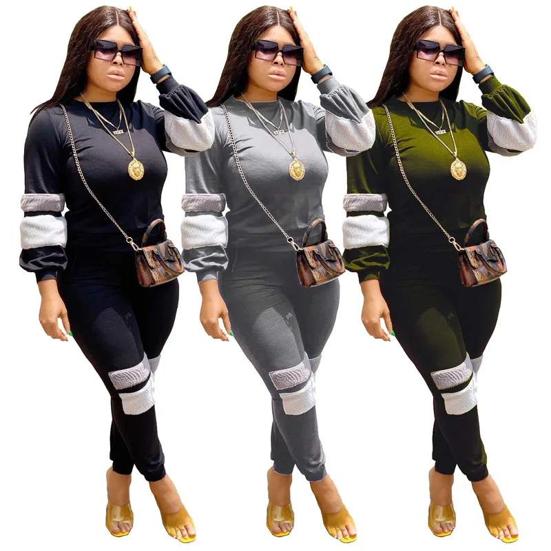 Autumn Winter Tracksuit Women 2 Piece Set Casual Sweatshirt Top and Pants Set Streetwear Lounge Sweat Suits Women Two Piece Set image 5