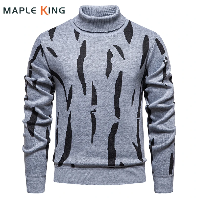 

Men Knitted Turtleneck Sweater Autumn Vintage Warm Fleece Thicken Man Sweatshirt Pull Hommes Mens Pullovers Designer Sweaters