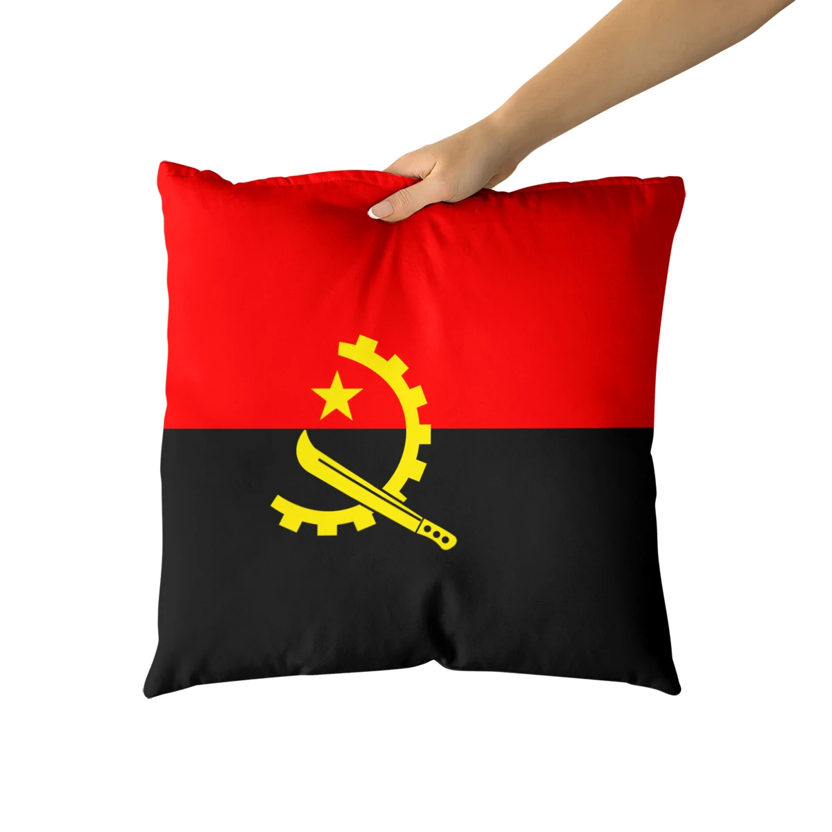 Wuzidream The Angola Flag Pillow Cover Decoration Pillow Case Decorative Throw Pillow Cover For Sofa Cushion Cover