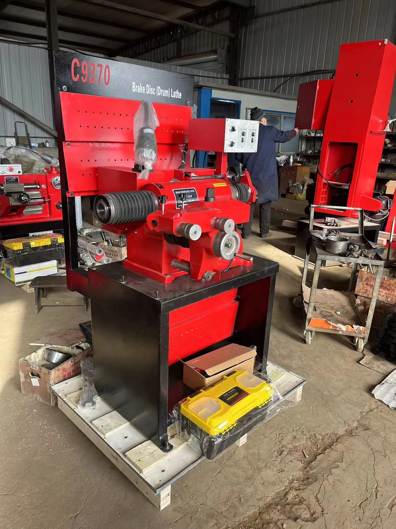 C9370/C9370C Remschijf Trommel Draaibank Machine Remschijf en Trommel Draaibank Machine voor Auto Reparatieremschijf Skimming Machine