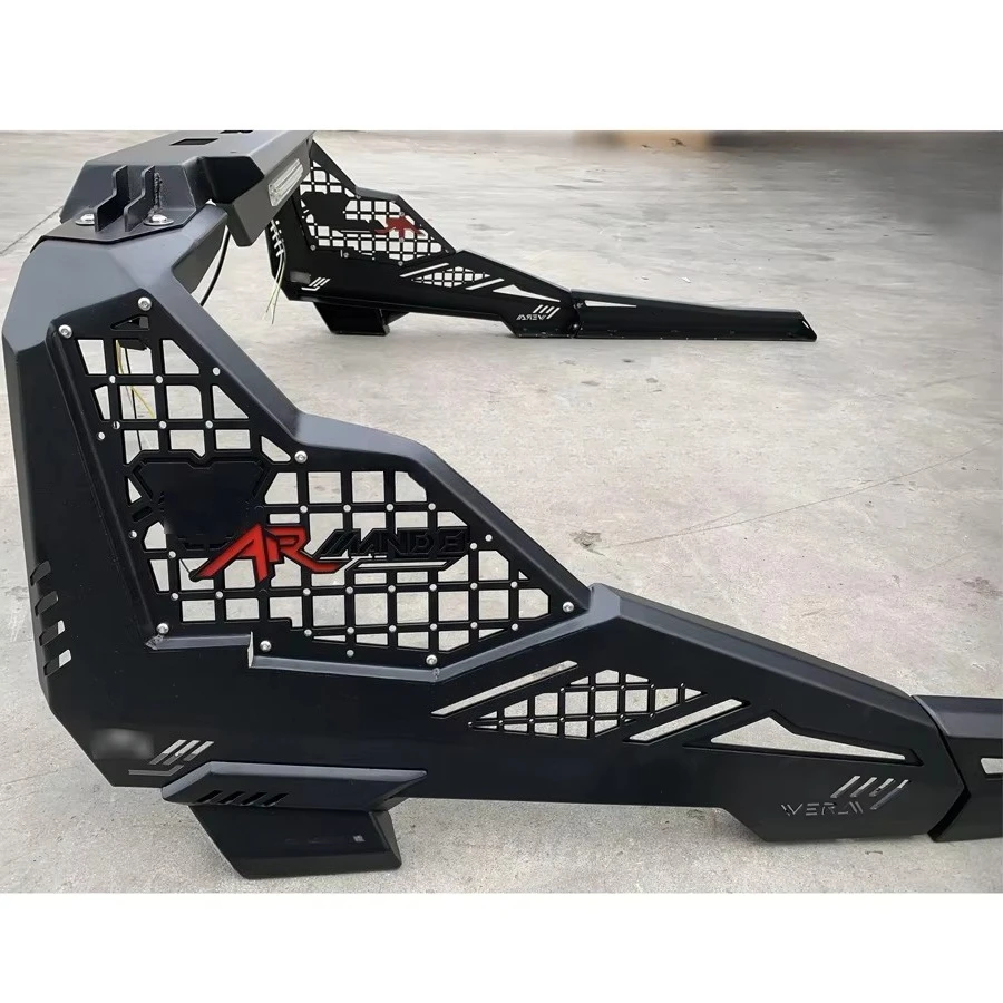 Adjustable Universal Steel Roll Bar Rack for 4x4 Pickup Truck with Signal Reserving Brake Light Truck Bed Rack Roll Bar