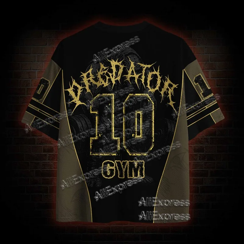 (ZZ) New Dark Series, Street Trendy Quick Drying Mesh Jersey, Sports Breathable Adult V-neck T-shirt, Handsome and Comfortable