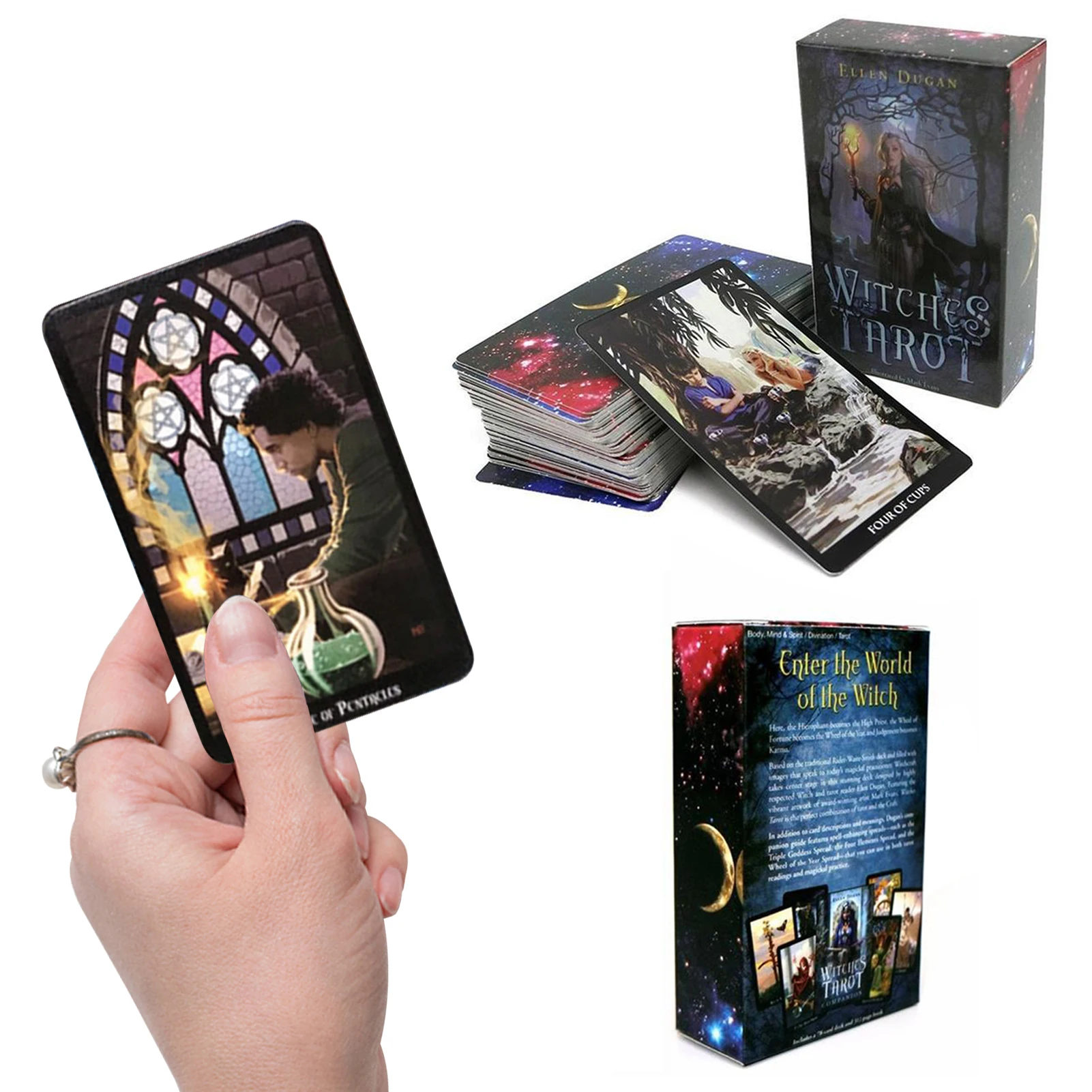 

Witches Tarot Cards Tarot Cards Board Game For Beginners And Experts Fortune Telling Toys Cards Tarot Deck Witch Tarot Cards