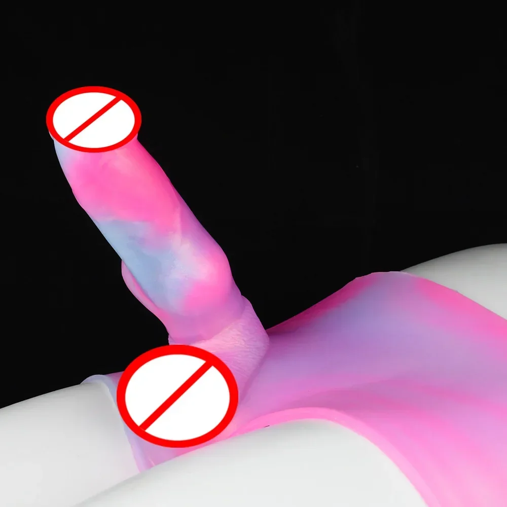 

Wearing solid enlarged dildo dog dildo simulation dildo masturbator les adult sex toy cross dressing pants sex toi for woman