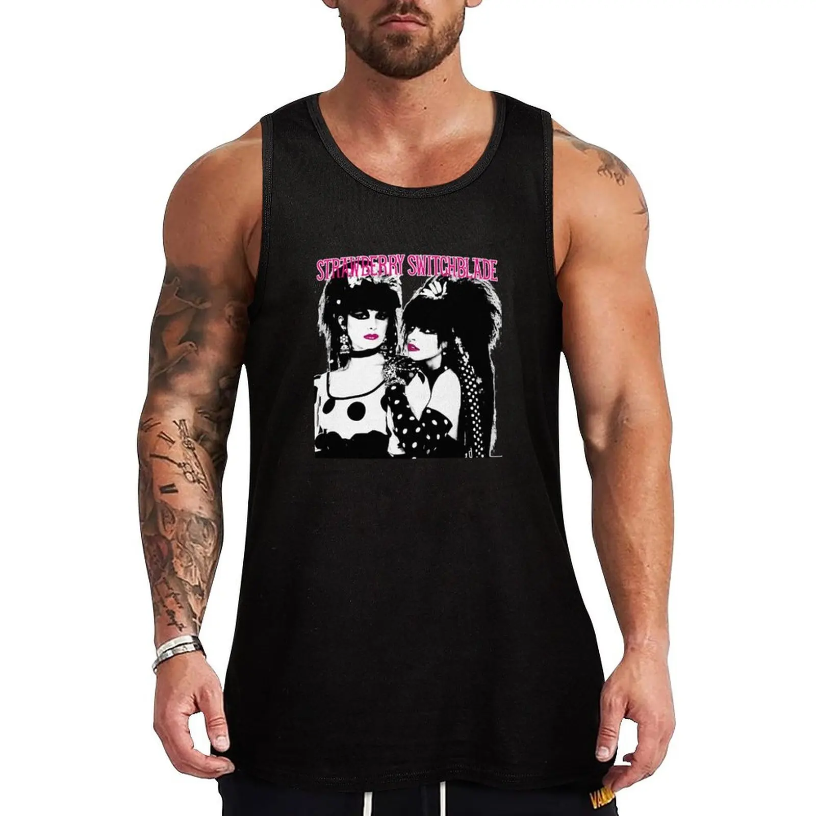 

Strawberry Switchblade Tank Top bodybuilding t shirt men clothing Working vest