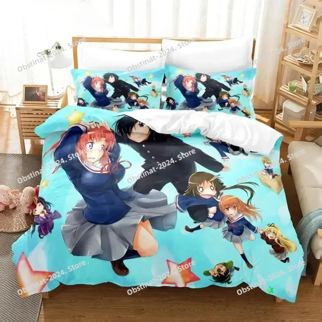 3d Anime Engaged To The Unidentified Bedding Set Printed single Comforter Quilt Duvet Cover Pillow Case 3 Pieces Kids Adult Size
