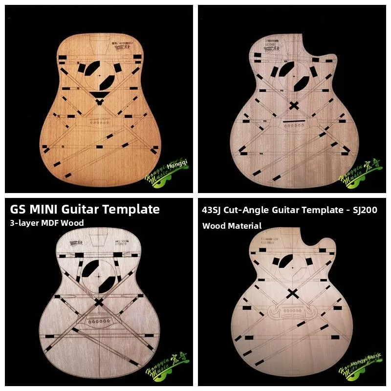 

Wooden Folk Guitar Template Guitar Sound B Position Model Guitar ing Template Musical Instrument Tool Accories