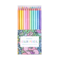 12 Pcs Colored Pencils - Premier Soft Core 12 Unique Colors No Duplicates Color Pencil Set for Adult Coloring Books