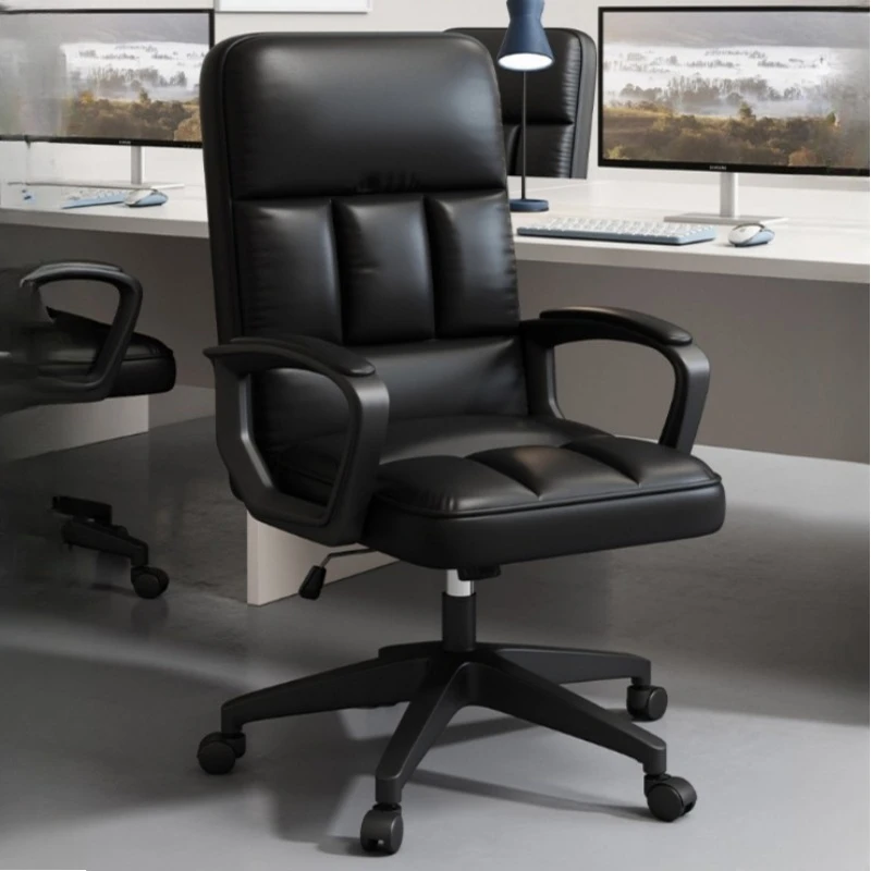 Black minimalist Computer chair office sedentary movable gaming armchairs swivel multifunctional silla gamer interior furniture