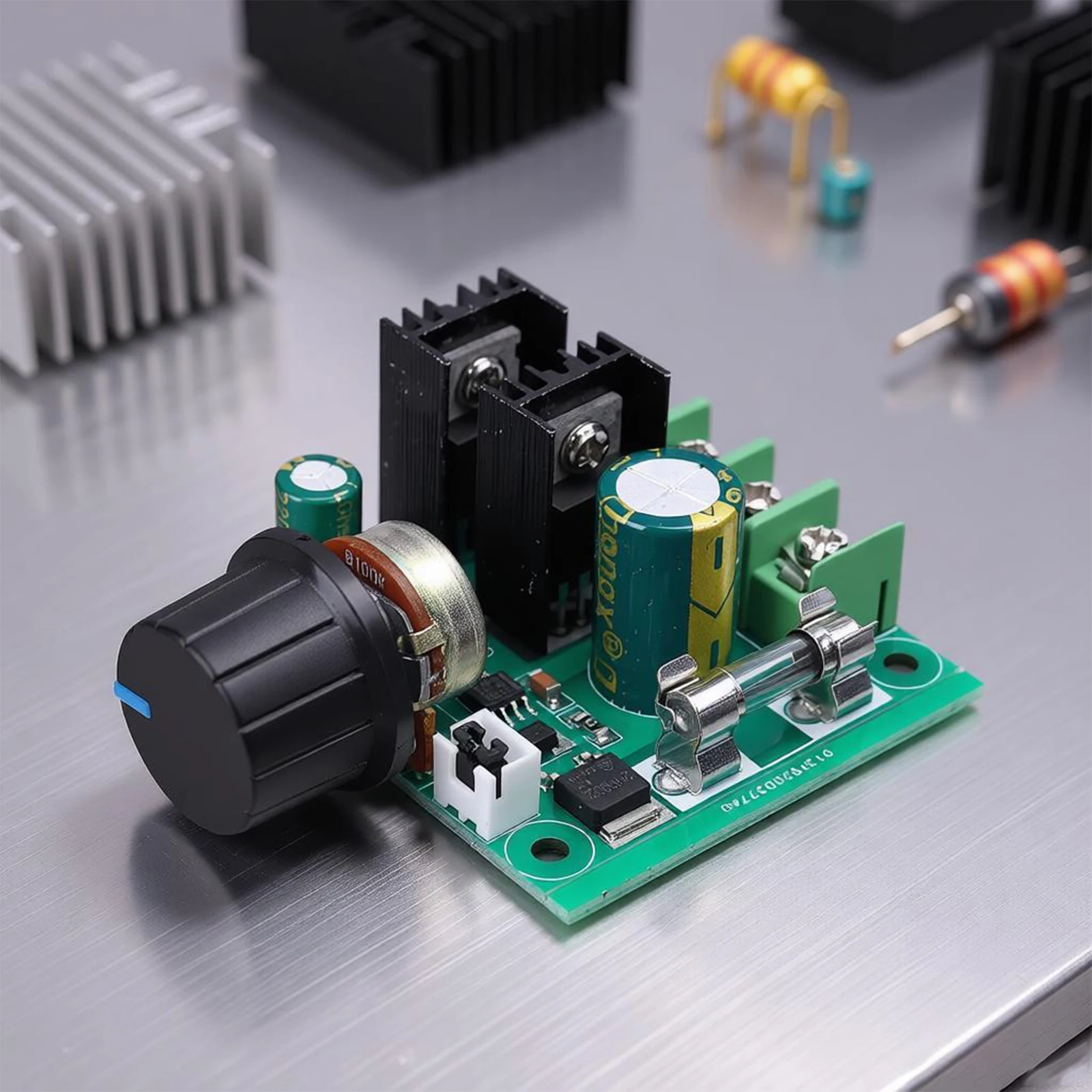 9V-50V 10A PWM DC Motor Speed Control Switch High Efficiency Speed Adjustable Switch Module with Knob Motor Speed Control Module