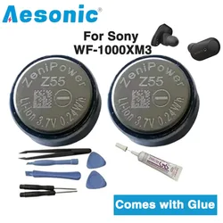 2PCS Original ZeniPower 3.7V Z55 Battery with Tool CP1254 for Sony WF-1000XM3 WF-SP900 WF-SP700N WF-1000X TWS Earphone Earbuds