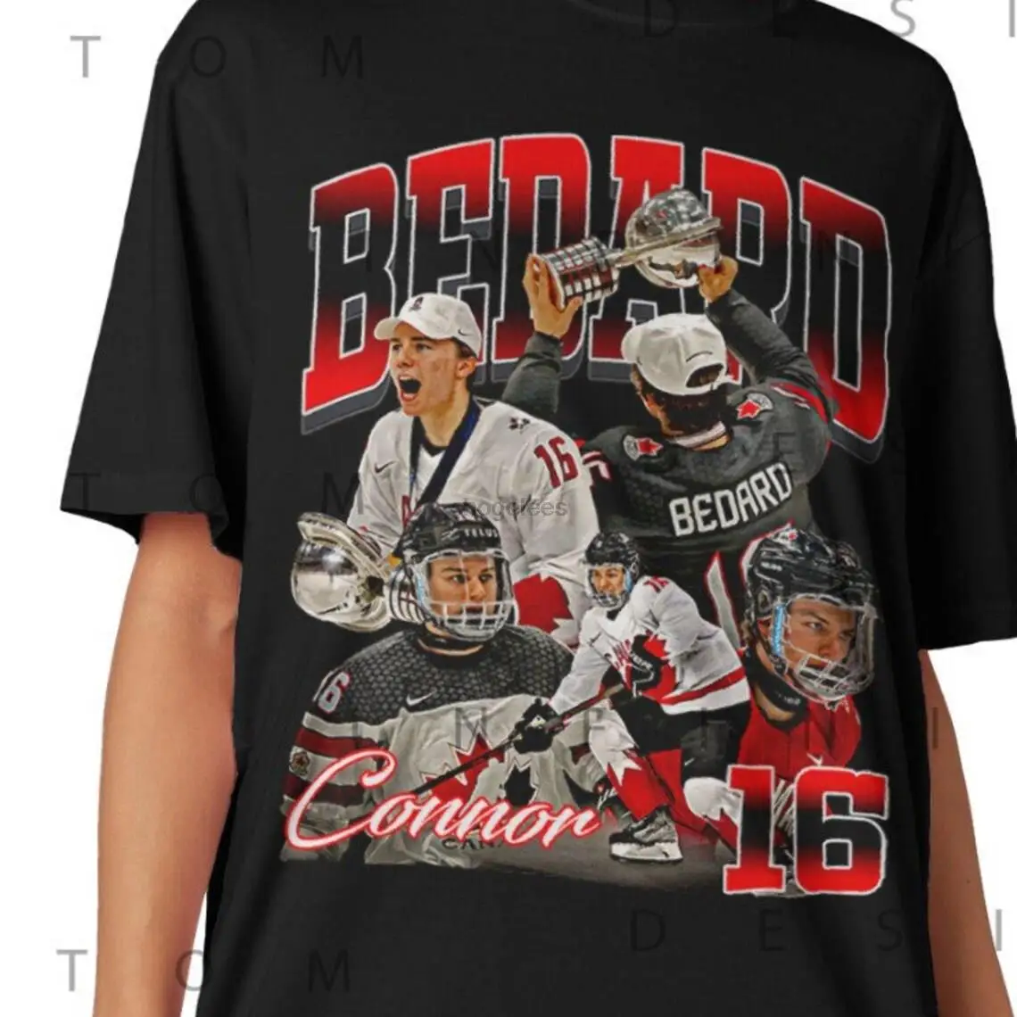 Limited Connor Bedard shirt Professional Ice Hockey Championship T-shirt Sport Center Man Vintage Unisex bootleg 90s Retro Sweat