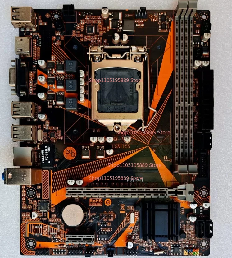 

Материнская плата Jingyue H61M-H, поддержка интерфейса LGA1155, все твердотельные конденсаторы, поддержка памяти DDR3