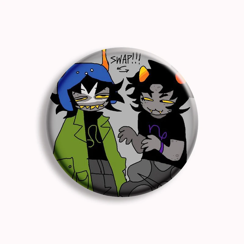 Gamzee Makara Fanart Aesthetic Anime Soft Button Pin Creative Manga Funny Meme Brooch Badge Bag Accessories Fans Collect Gifts