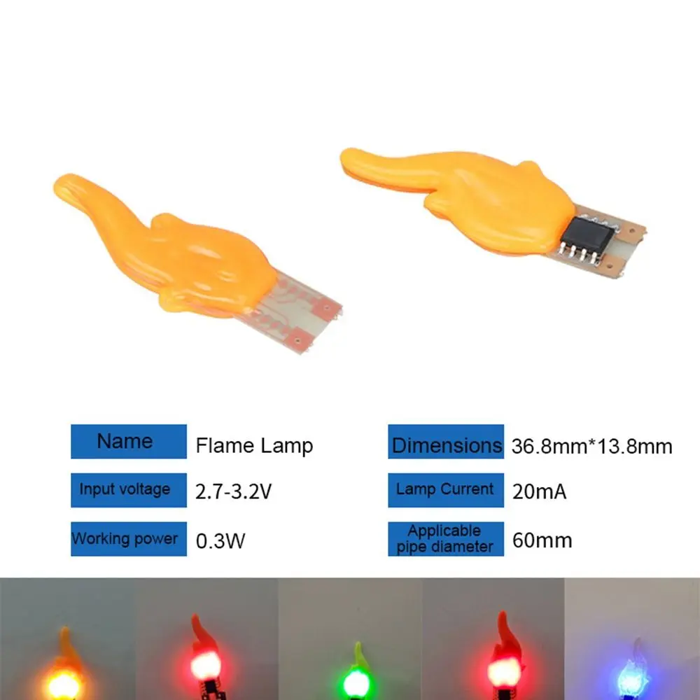 

New Five-color Flame Lamp 3V Flash Candles Candle Light Diode Lights Birthday Party Decoration