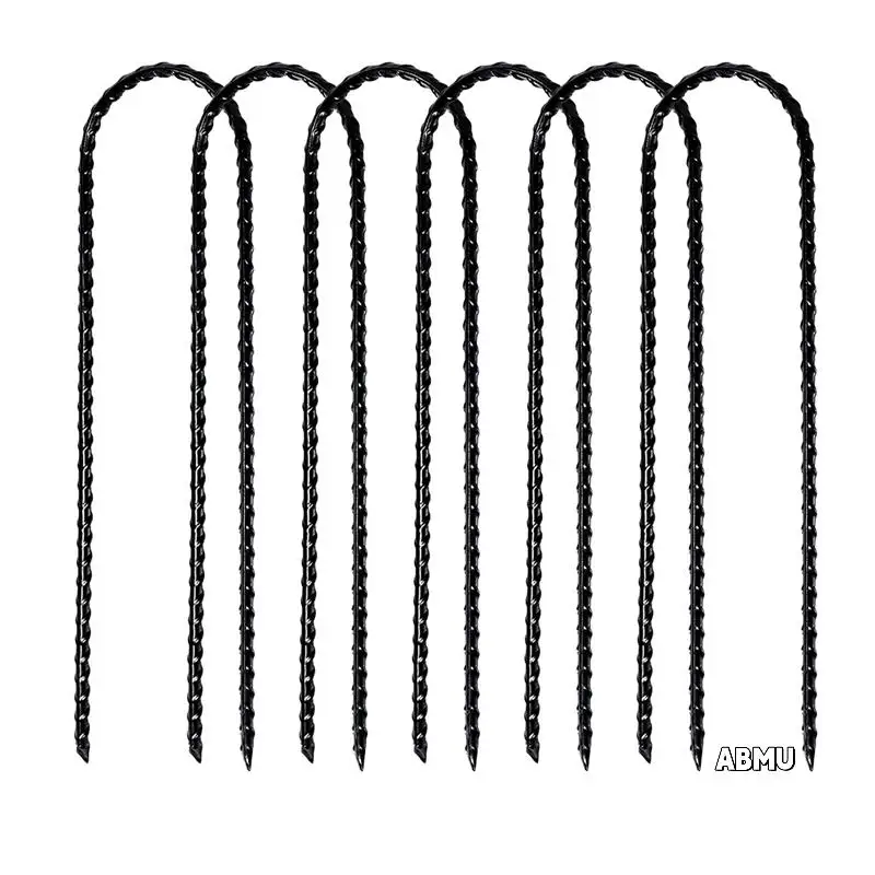 

Heavy Duty U Shape Trampoline Stakes Ground Anchors Stakes With Sharp End For Camping Tent Trampoline