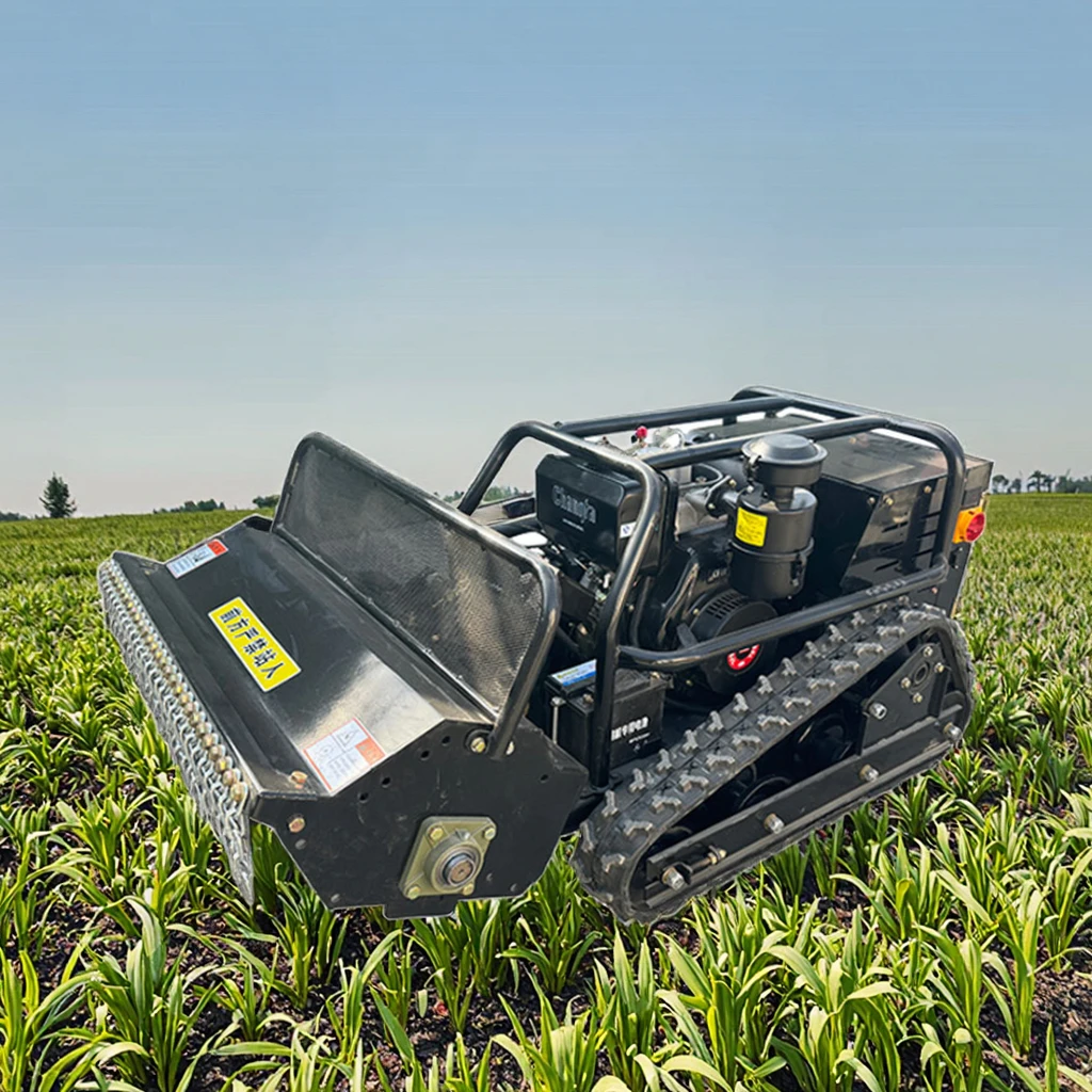 جزازة زاحفة ديزل ذكية متعددة الوظائف محرك أساسي جديد للتحكم عن بعد في العشب الميداني لمزرعة البستان #2