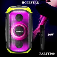 HOPESTAR Party300 high-power 80W speaker with microphone K-song Bluetooth speaker with bracket subwoofer waterproof speaker
