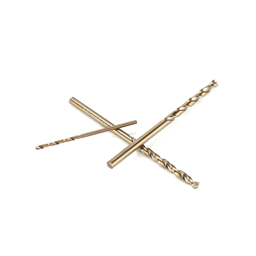Set da 10 pezzi di punte da trapano M35 al cobalto HSS per metalli duri, dimensioni 1 mm 0 5 mm 2 mm 2 5 mm 3 mm per uso portatile e stazionario