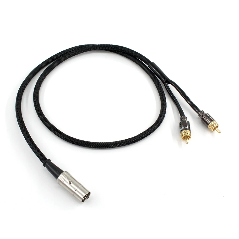 5-Pin DIN Male MIDI Cable to 2 Dual RCA Male Plug Audio Cable For Naim Quad Stereo Systems 5 Pin DIN5 Male Plug Newest