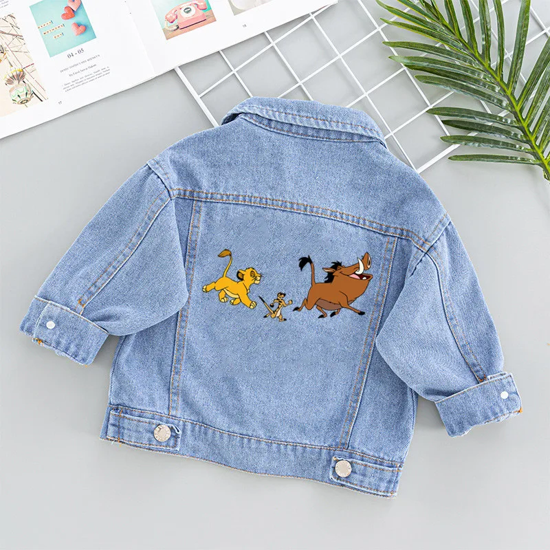 Lion King Cute Simba Cartoon Patches for Clothes Heat Transfer Thermal Stickers DIY Kids T shirt Iron on for Women Appliqued