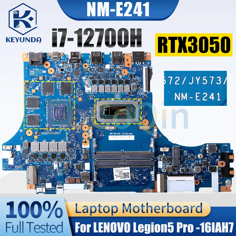 

Материнская плата для ноутбука LENOVO Legion5 Pro-16IAH7 NM-E241 GN20-P1-A1 RTX3050 i7-12700H 5B21E38784, протестирована