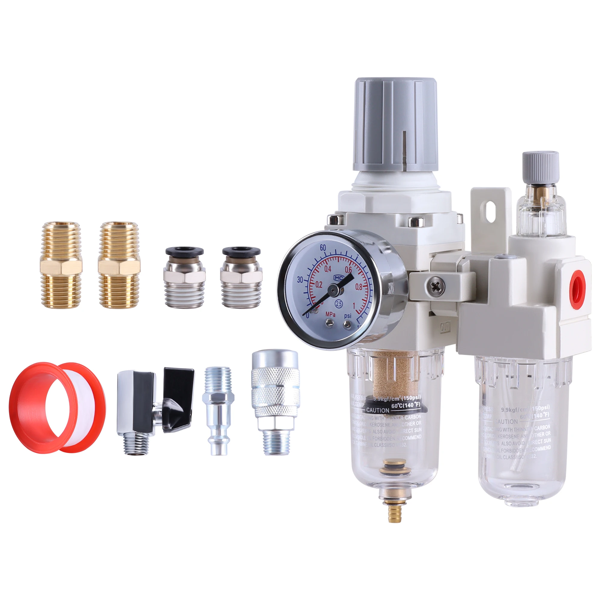 AC2010-02 AC3010-03 AC4010-04 Air Source Processor Differential Pressure Drainage Oil Water Separator Air Filter