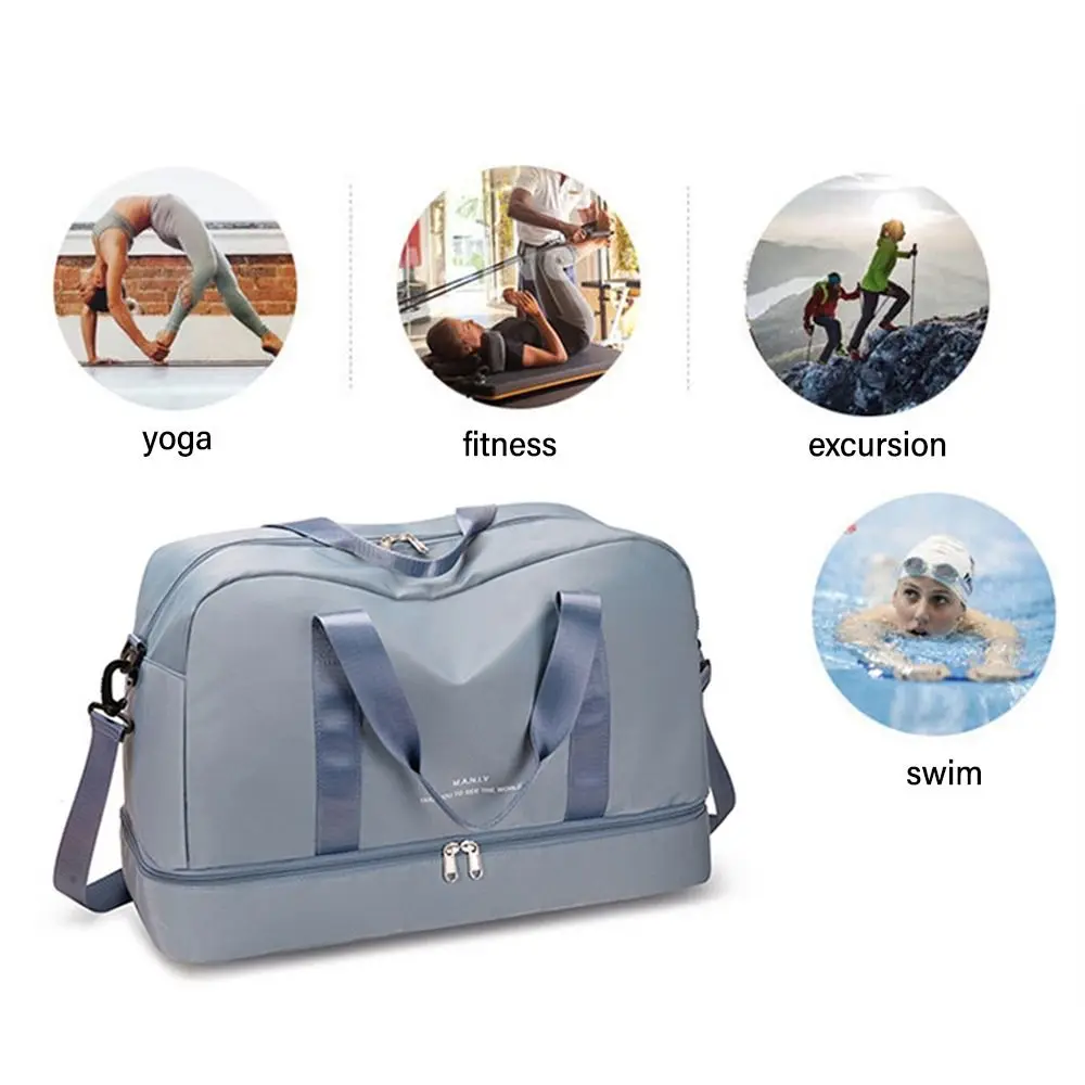 Capaciteit Fit 15.6 Inch Laptop Workout Tas Sporttas Weekender Handbagage Dames Reistassen Met Schoenenvakken