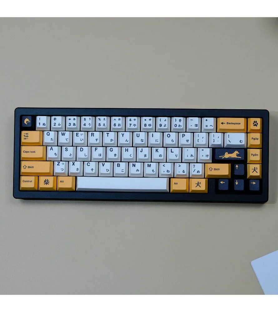 The original height five-sided sublimation process is suitable for a variety of mechanical keyboards and keycaps 129-key PBT