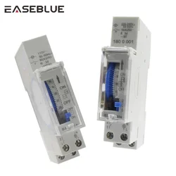 SUL180A Timer Switch 24 Hours Relay Analogues Electrical Programmable Timer 220V 16A Battery Din Rail Mechanical Timer Switchi