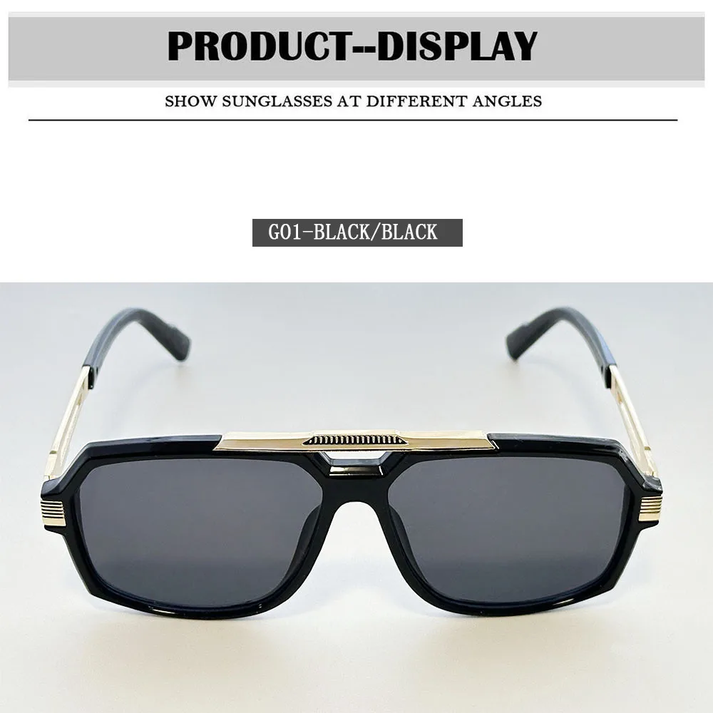 2026 Luxus Sonnenbrille Frauen Vintage Quadrat Sonnenbrille Männer Dropshipping Mode Gläser Gafas De Sol Hombre Lunette Soleil Femme – Detail 16