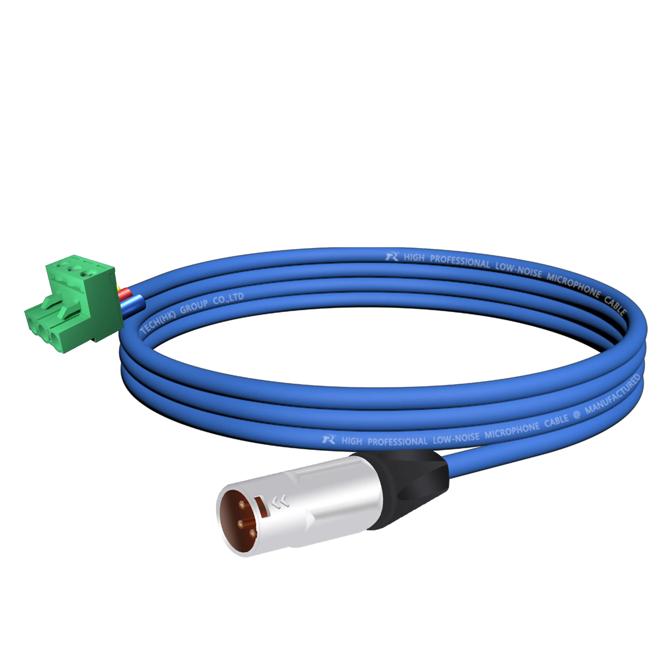 Poliertes Metallgehäuse, Zugentlastung, Phoenix-zu-XLR-Buchse/-Stecker-Audiokabel, 3-polige Schraubklemme, geräuscharmes, abgeschirmtes Kabel – Detail 4