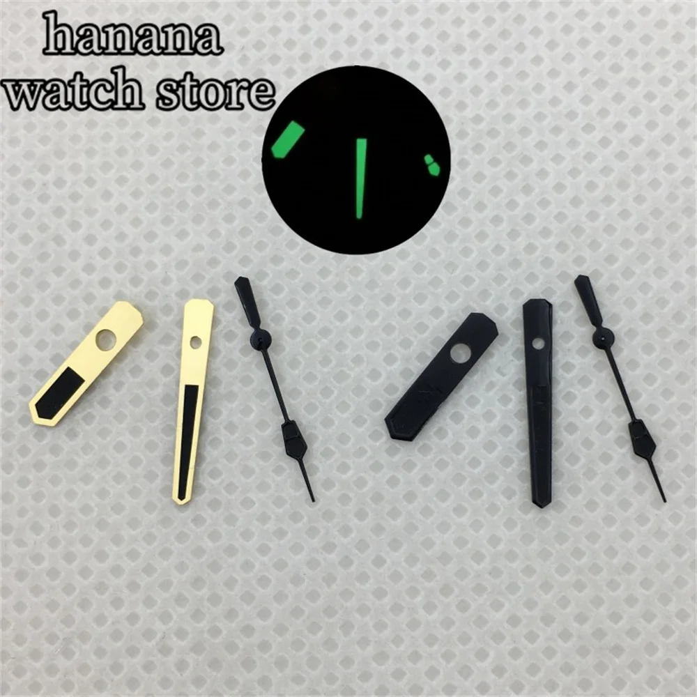 NH35 يد مؤشر الذهب الأسود الأخضر مضيئة تناسب حركة NH35 NH36