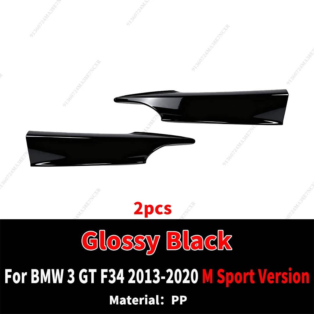 Voor BMW 3-serie GT F34 2013-2020 M Sportversie Tuning Accessoires Front Splitter Bumper Lip Luchtdeflector Decoratie Tuning