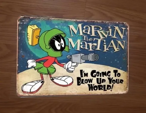 Marvin el marciano: Vamos a destruir tu mundo - Letras vintage de Looney Tunes